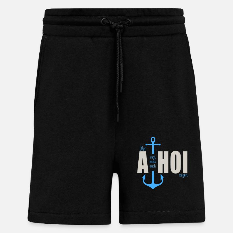 Who says a - Shorts - made by SPREAD - SOLID BLACK