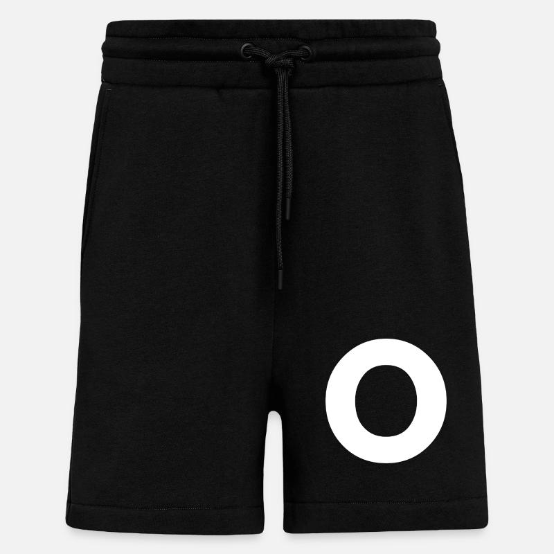 O - Short bio décontracté fabriqué en UE - SOLID BLACK