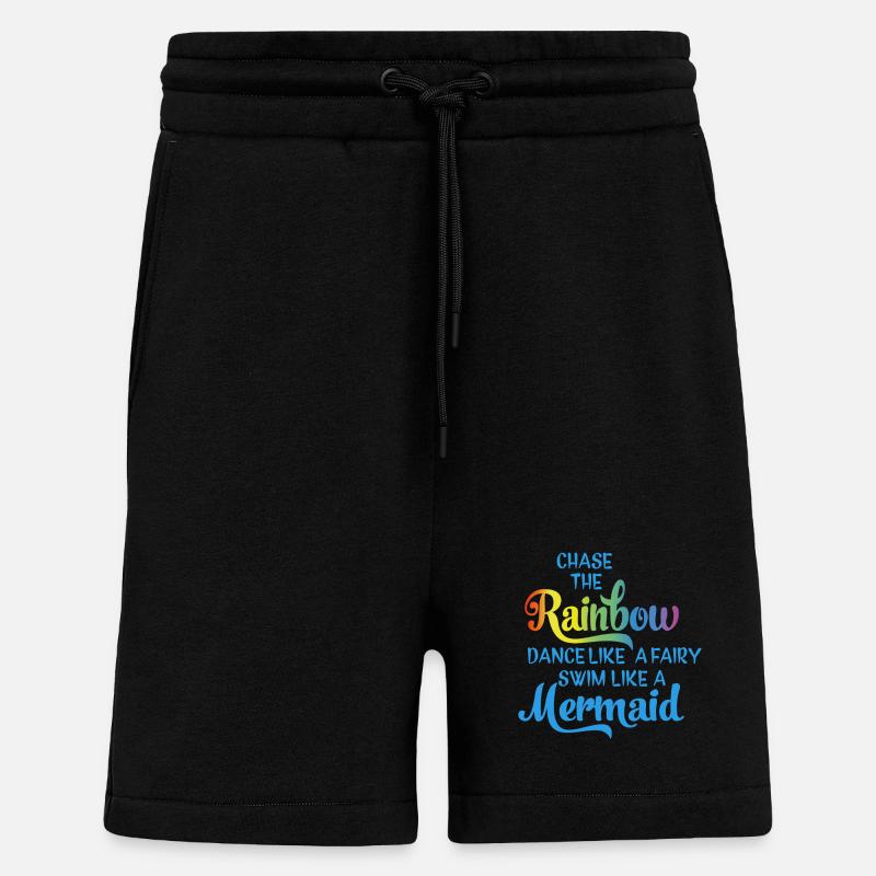 Suivez Rainbow - Short bio décontracté fabriqué en UE - SOLID BLACK
