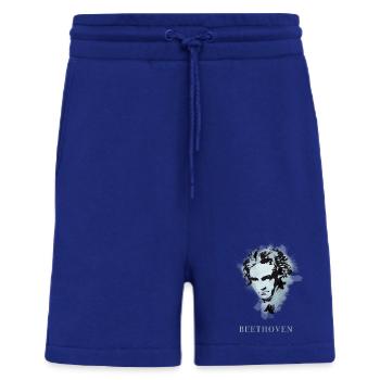 beethoven classique musique compositeur concert sourd pop - Short bio décontracté fabriqué en UE - Iconic Blue - Devant