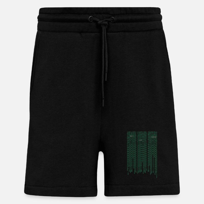 Code de la matrice - Short bio décontracté fabriqué en UE - SOLID BLACK