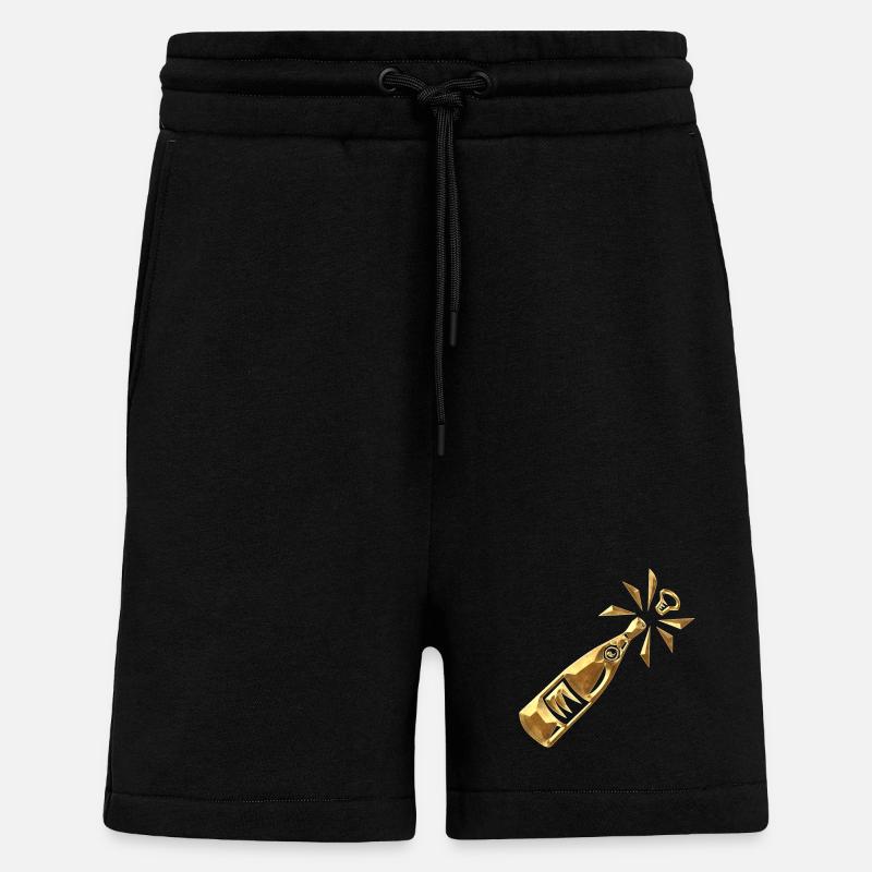 Sektflasche - Shorts - made by SPREAD - SOLID BLACK