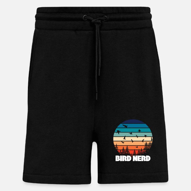 Vogelbeobachtung Vogel Nerd - Shorts - made by SPREAD - SOLID BLACK