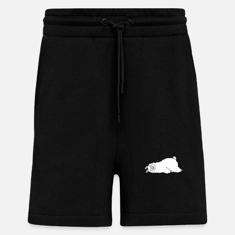 Schlafendes Lama - Shorts - made by SPREAD - SOLID BLACK