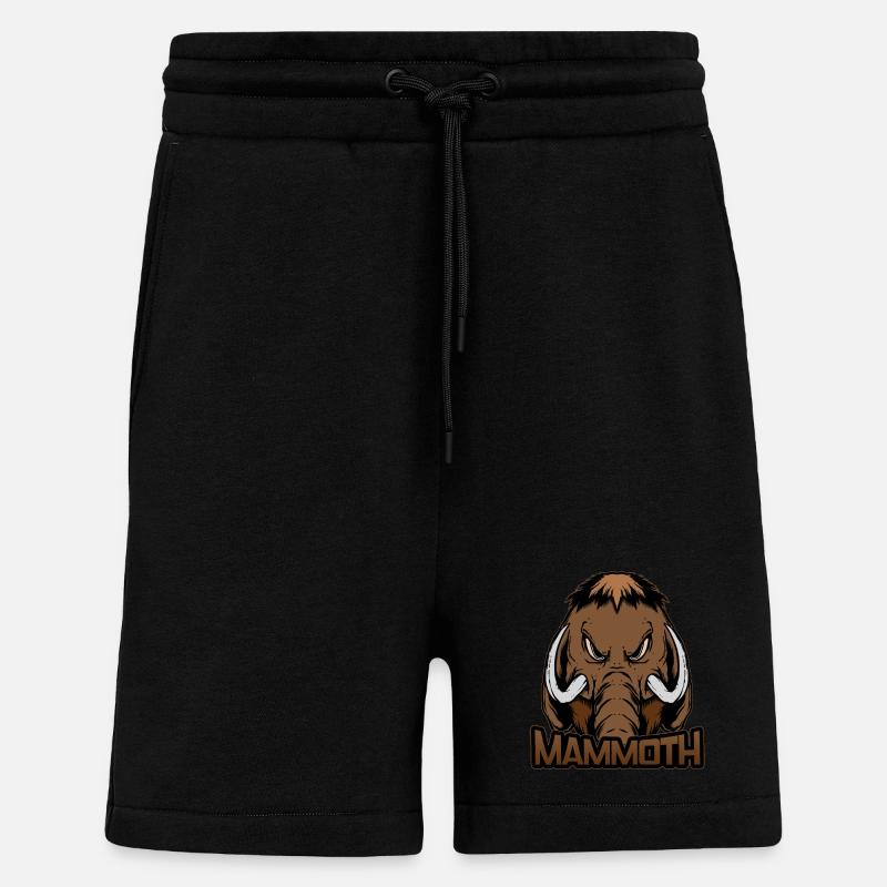 Mammoth evil mammoth - Shorts - made by SPREAD - SOLID BLACK