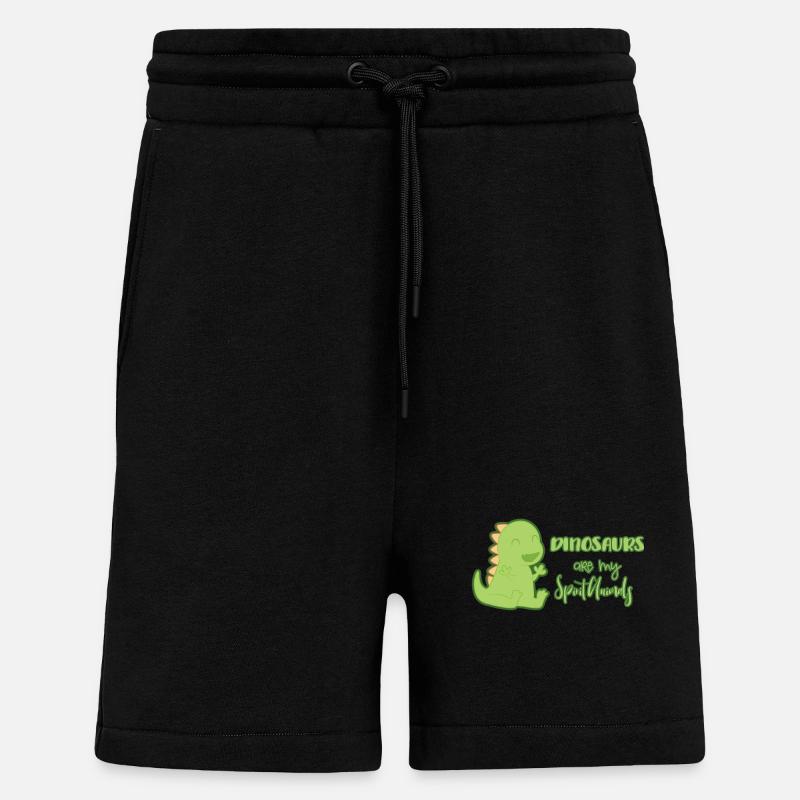 Dinosaurier - Shorts - made by SPREAD - SOLID BLACK