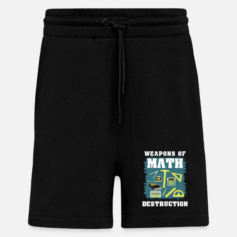 Math math gift - Shorts - made by SPREAD - SOLID BLACK