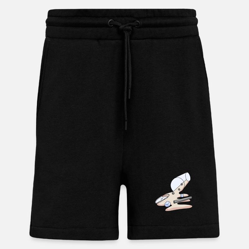 Bubbletea - Short bio décontracté fabriqué en UE - SOLID BLACK