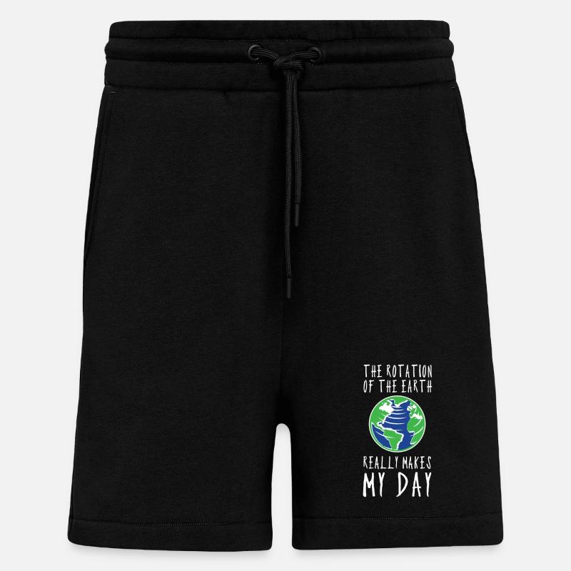 Enseignant De géographie Cadeau - Short bio décontracté fabriqué en UE - SOLID BLACK