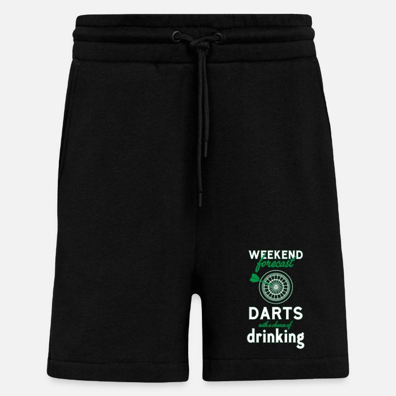 Darts Dart - Shorts - made by SPREAD - SOLID BLACK