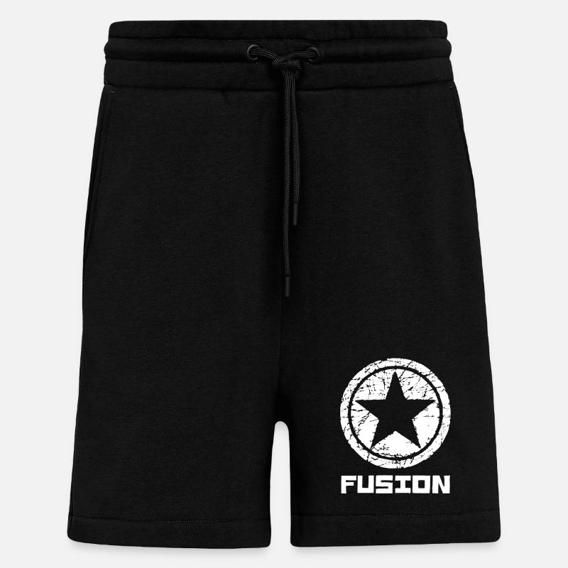 Fusion - Short bio décontracté fabriqué en UE - SOLID BLACK
