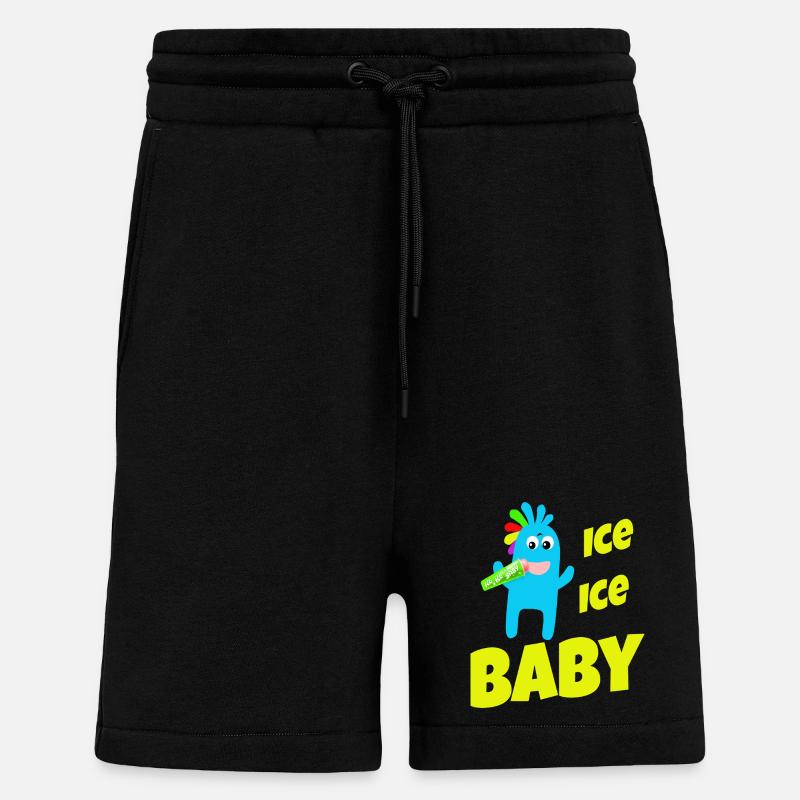 Bébé - Short bio décontracté fabriqué en UE - SOLID BLACK
