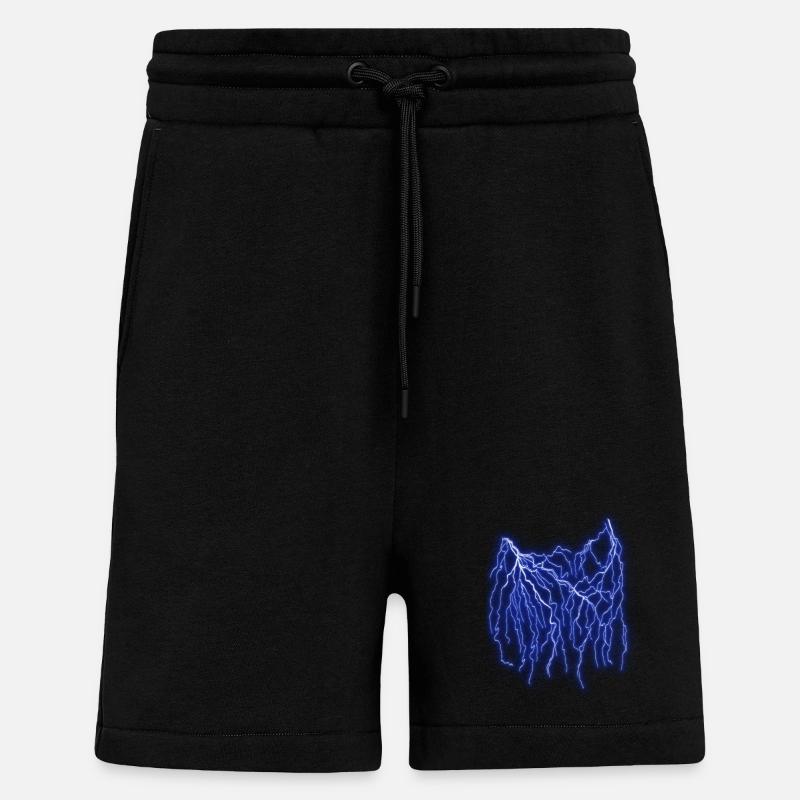 Lightning - Shorts - made by SPREAD - SOLID BLACK