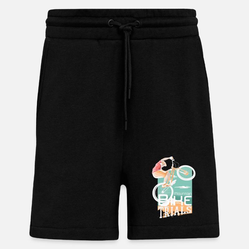 Trial de VTT - Short bio décontracté fabriqué en UE - SOLID BLACK