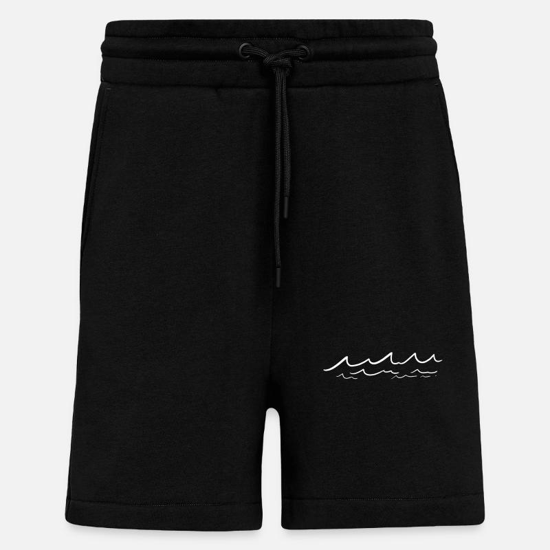 Vacances d’été Vacances d’été - Short bio décontracté fabriqué en UE - SOLID BLACK