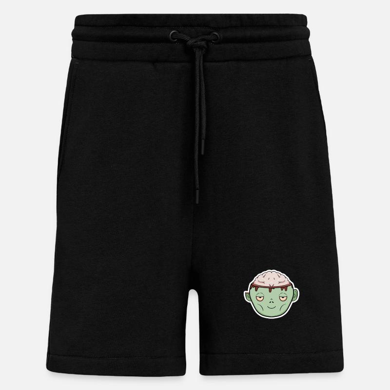 Zombie Brain in a Mug - Shorts - made by SPREAD - SOLID BLACK