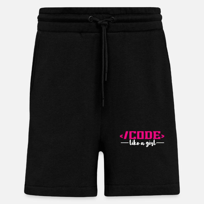 Codierung Programmierung Informatik - Shorts - made by SPREAD - SOLID BLACK