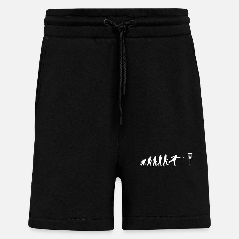 Golfeur de disque de golf - Short bio décontracté fabriqué en UE - SOLID BLACK