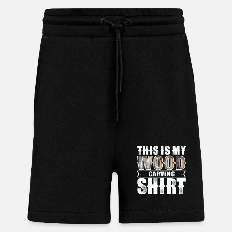 Holzschnitzen - Shorts - made by SPREAD - SOLID BLACK