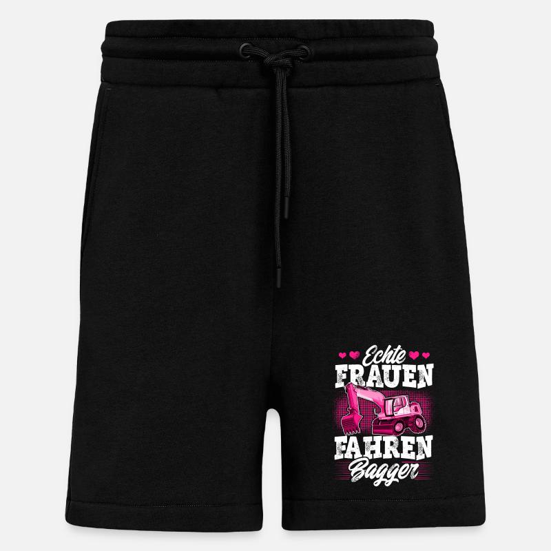 Baggerfahrerin - Shorts - made by SPREAD - SOLID BLACK