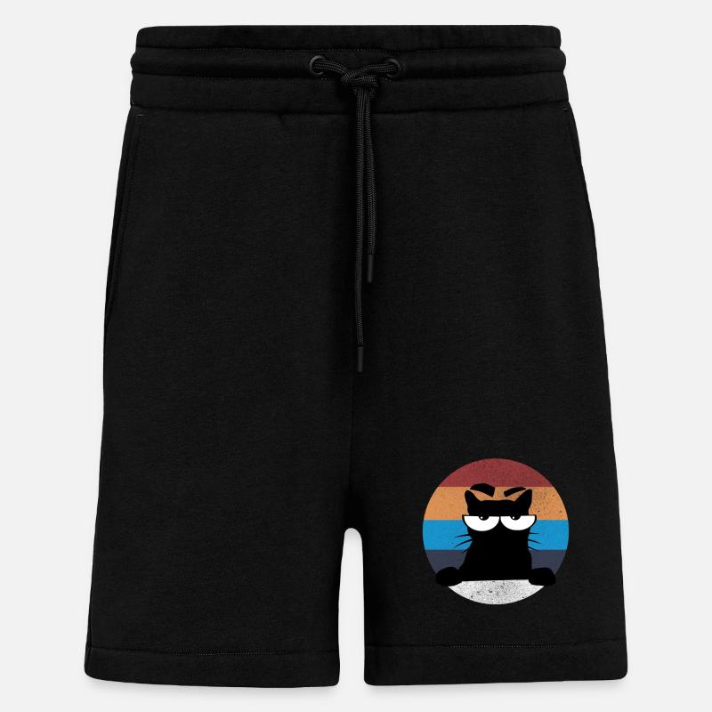 Grumpy Katze - Shorts - made by SPREAD - SOLID BLACK