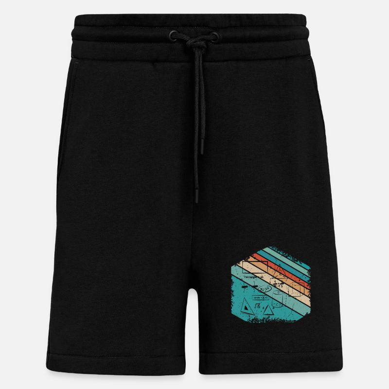 Math Teacher Lehrer Mathematik Design - Shorts - made by SPREAD - SOLID BLACK