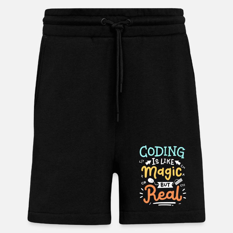 Codierung Programmierung - Shorts - made by SPREAD - SOLID BLACK