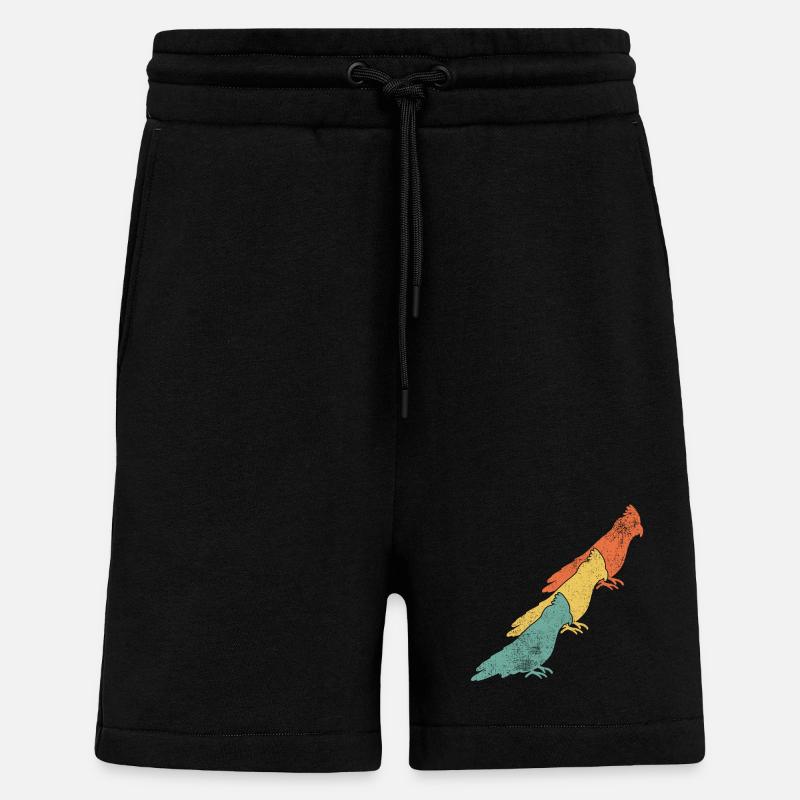 Nymphensittiche Vogel - Shorts - made by SPREAD - SOLID BLACK