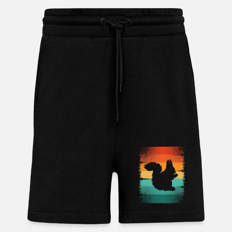 Eichhörnchen - Shorts - made by SPREAD - SOLID BLACK