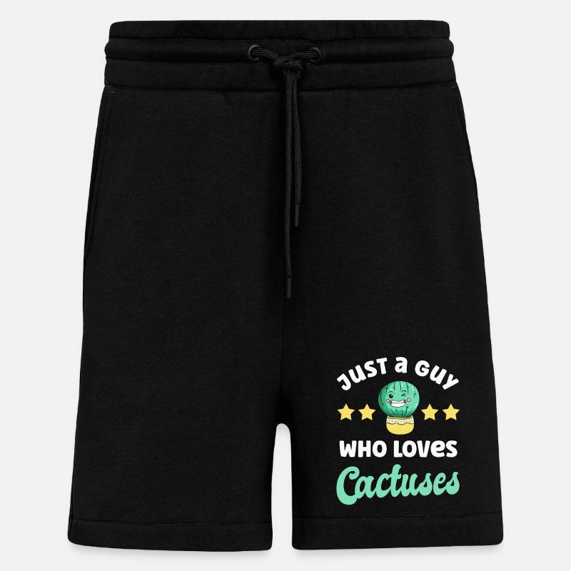 Cactus Cacti - Short bio décontracté fabriqué en UE - SOLID BLACK
