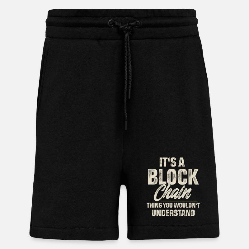 Krypto Blockchain - Shorts - made by SPREAD - SOLID BLACK