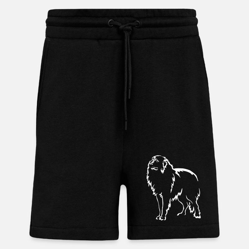 Pyrenean Mountain Dog "Black Edition" - Shorts - made by SPREAD - SOLID BLACK