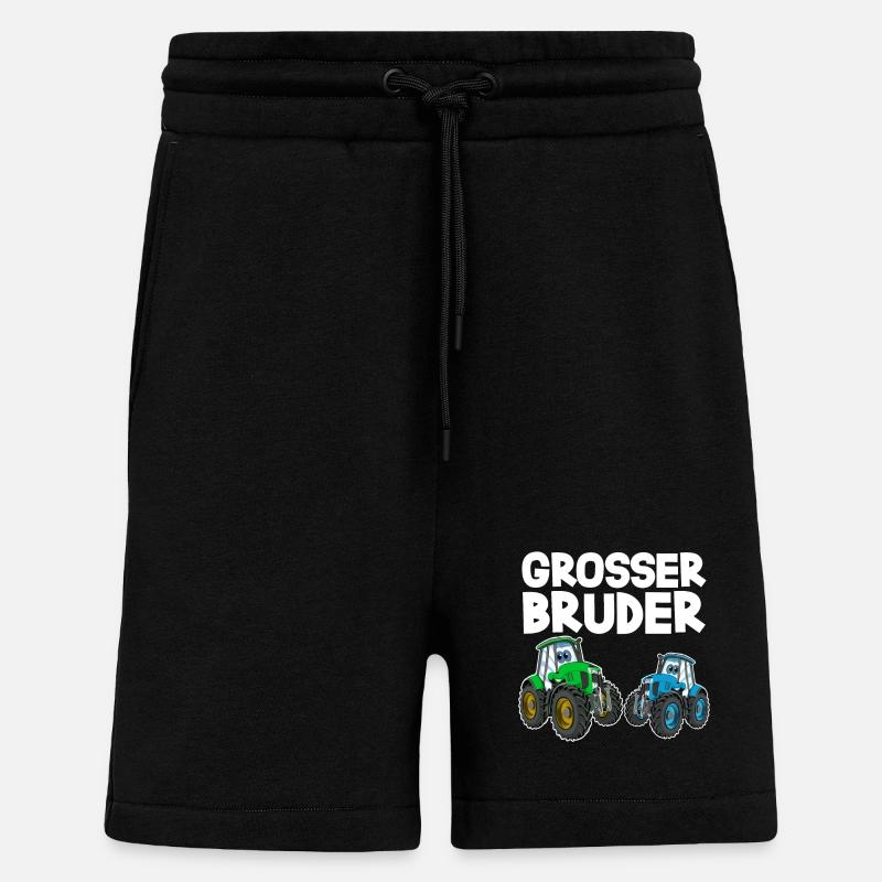 Grosser Bruder Traktor - Shorts - made by SPREAD - SOLID BLACK