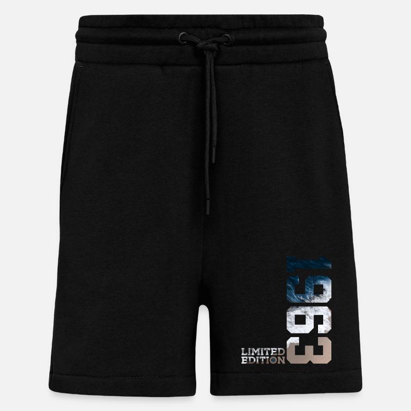 63E ANNIVERSAIRE ÉDITION LIMITÉE 1963 - Short bio décontracté fabriqué en UE - SOLID BLACK