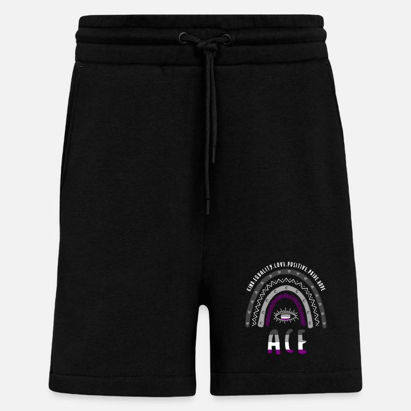 Boho Rainbow Ace Pride - Shorts - made by SPREAD - SOLID BLACK