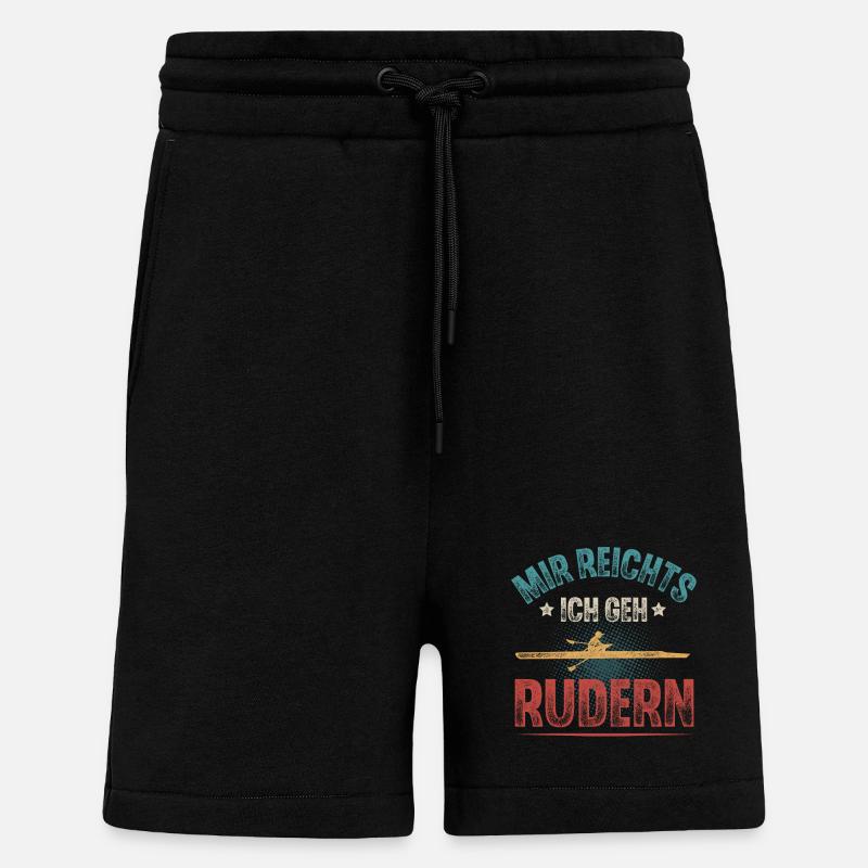 Rudern Ruderer Ruderboot - Shorts - made by SPREAD - SOLID BLACK