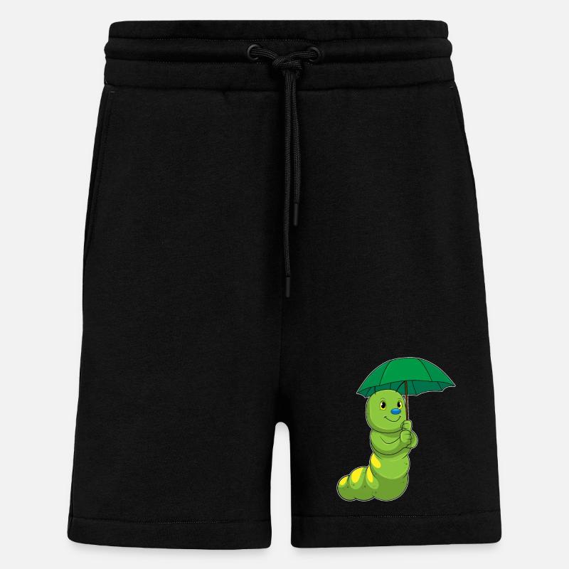 Raupe Regenschirm - Shorts - made by SPREAD - SOLID BLACK