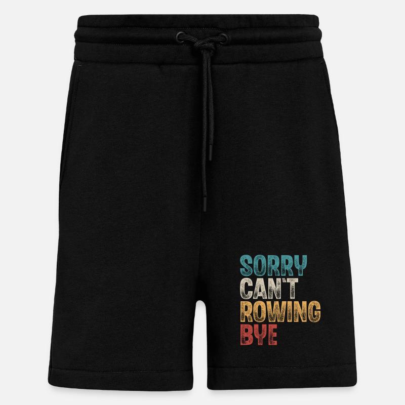 Rudern Ruderer Ruderboot - Shorts - made by SPREAD - SOLID BLACK