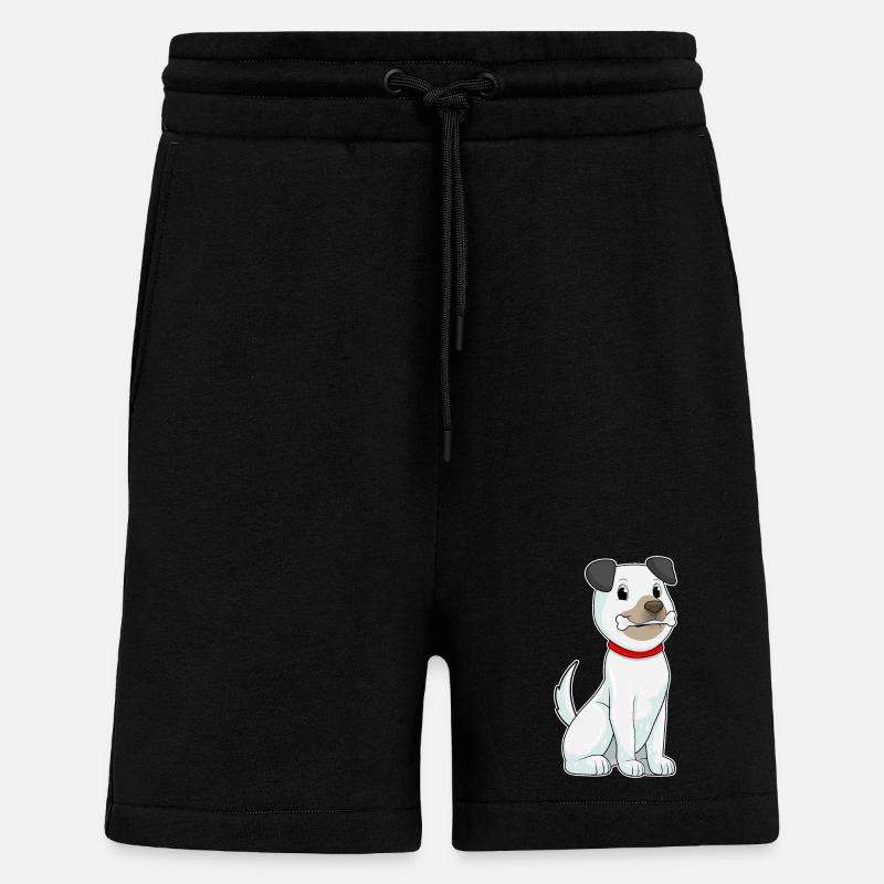 Hund mit Knochen - Shorts - made by SPREAD - SOLID BLACK