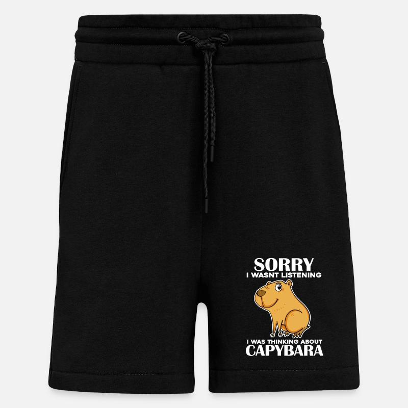 Capybara - Shorts - made by SPREAD - SOLID BLACK