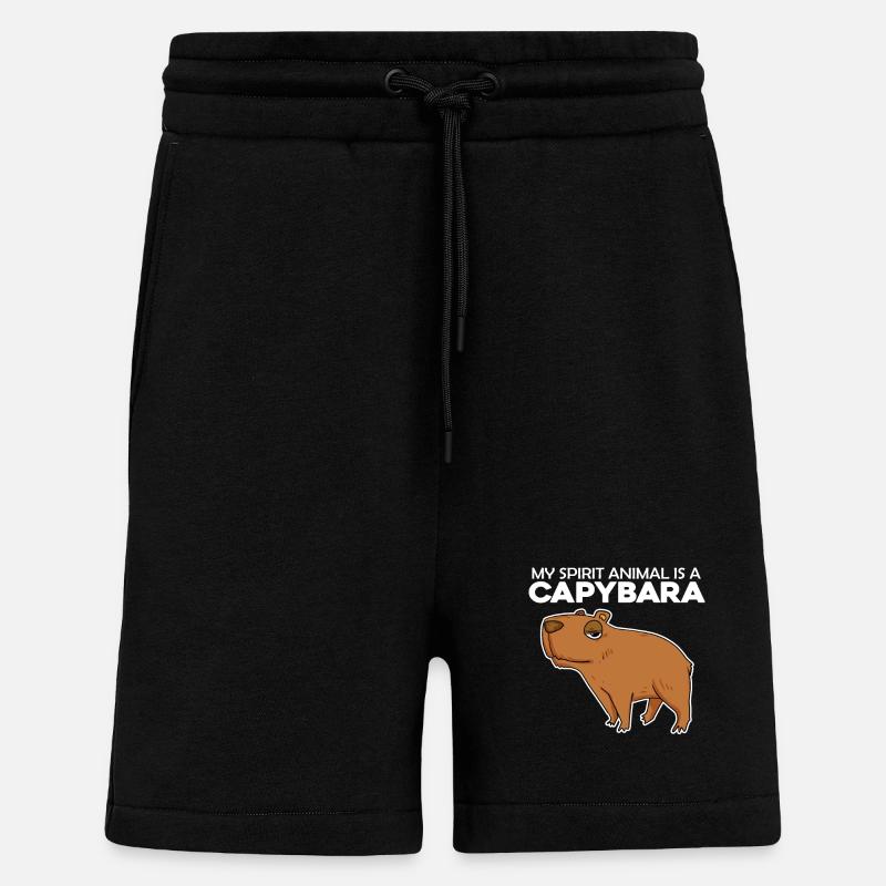 Capybara Wasserschwein - Shorts - made by SPREAD - SOLID BLACK