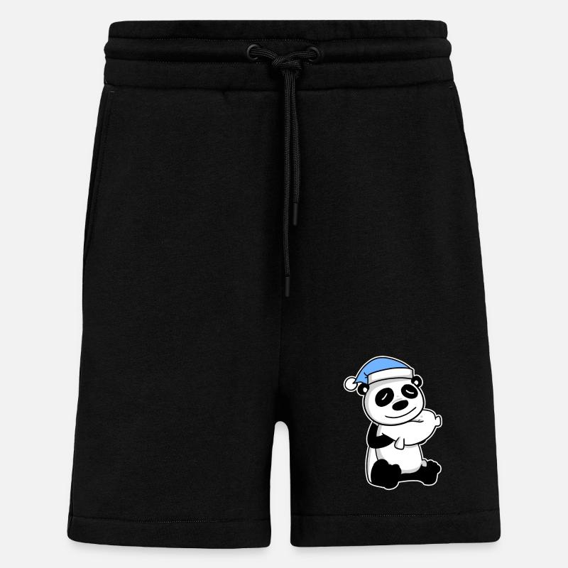 Panda Bébé - Short bio décontracté fabriqué en UE - SOLID BLACK