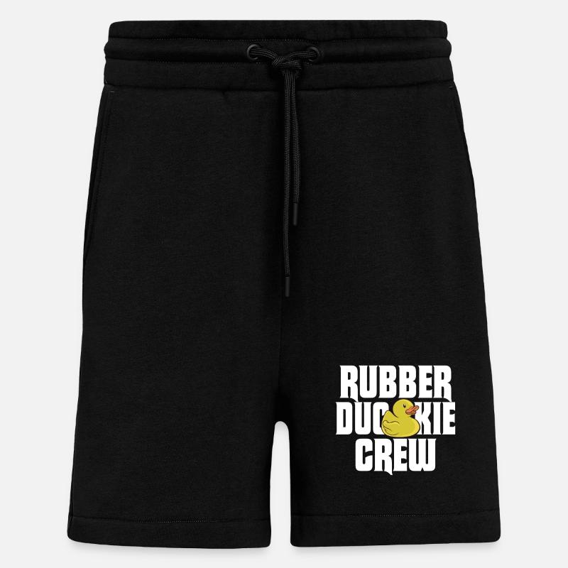 Rubber Duck Rubber Duckie Crew - Shorts - made by SPREAD - SOLID BLACK