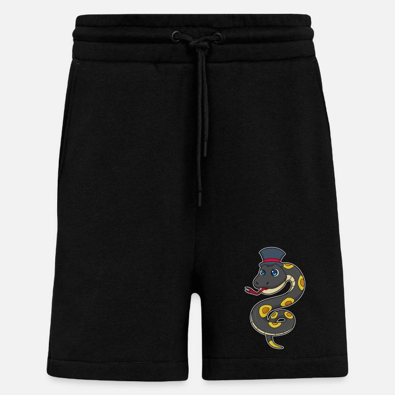 Snake Cylinder - Shorts - made by SPREAD - SOLID BLACK