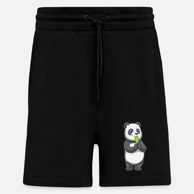 Panda Popsicles - Shorts - made by SPREAD - SOLID BLACK
