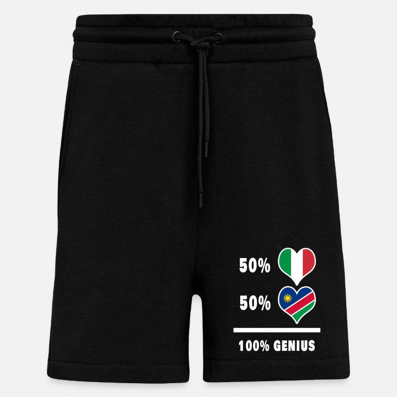 Brilliant Italien und Namibia / Geschenk - Shorts - made by SPREAD - SOLID BLACK