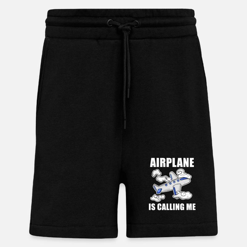Flugzeuge Flugzeug Pilot Geschenk - Shorts - made by SPREAD - SOLID BLACK