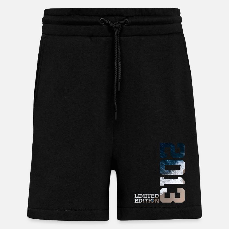 13E ANNIVERSAIRE ÉDITION LIMITÉE 2013 - Short bio décontracté fabriqué en UE - SOLID BLACK