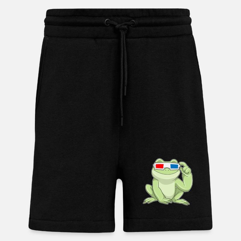 Frog Glasses - Shorts - made by SPREAD - SOLID BLACK