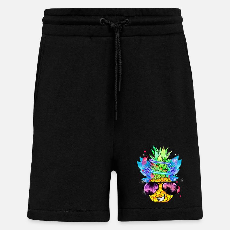 Ananas Kunst - Shorts - made by SPREAD - SOLID BLACK